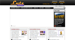 Desktop Screenshot of lutzrental.com