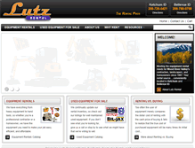Tablet Screenshot of lutzrental.com
